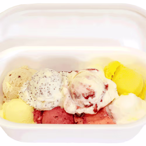 Eis-Box, 20 Kugeln (Milcheis gemischt)