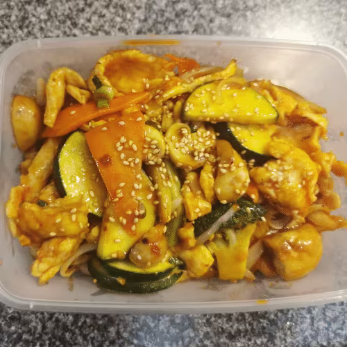Hühnerfleisch Bulgogi (scharf)