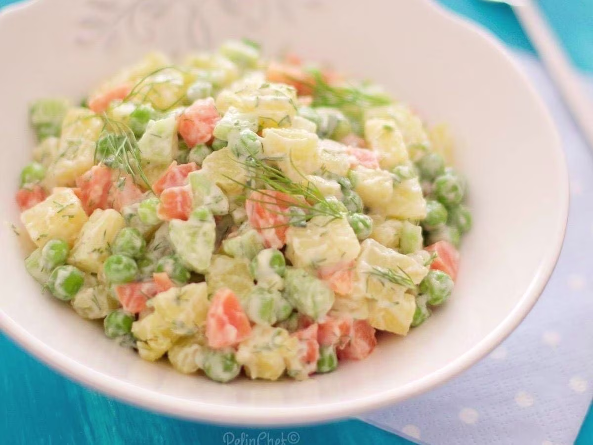 Gemüse-Mayo Salat
