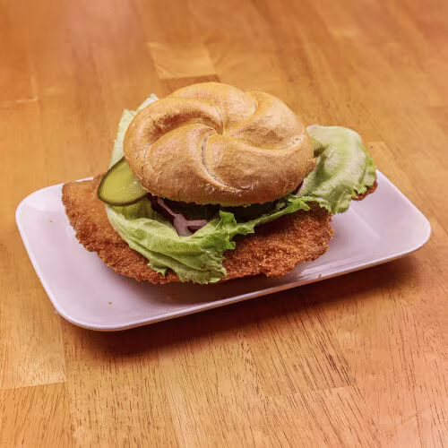 Hühnerschnitzel Semmel