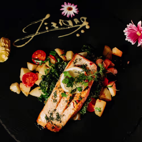 Filetto di Salmone e Spinaci