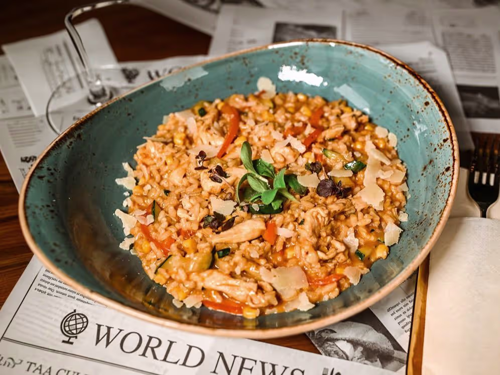 Spicy Chicken Curry Bowl (Risotto News Style)