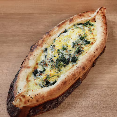 Pide Spinat und Ei