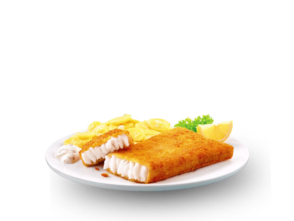 Alaska-Seelachsfilet mit Beilage