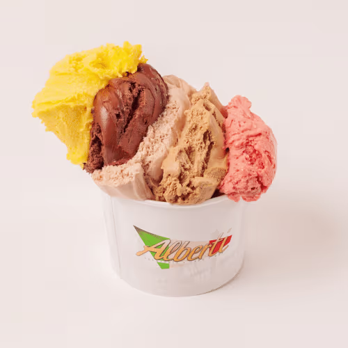 Eisbecher mit 5 Eissorten nach Wahl