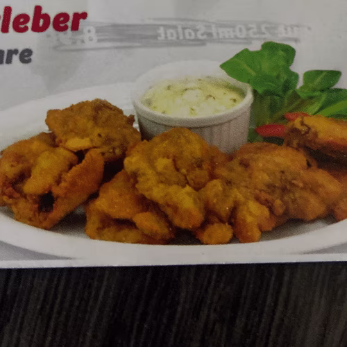 Gebackene Hühnerleber