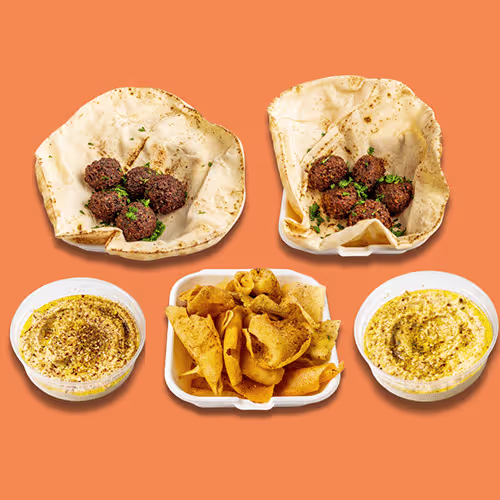 Falafel-Hummus Menü (für 2 Personen)