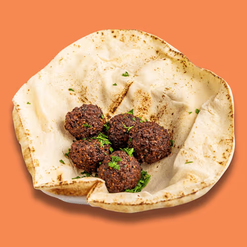 Schwarze Bohnen Falafel Mezze (vegan)
