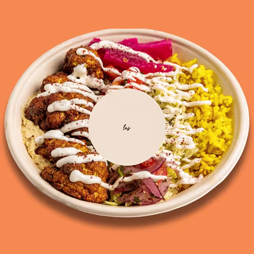 Hummus and Blumenkohl Shawarma Bowl (vegan und glutenfrei)