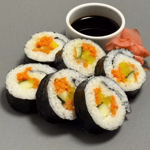 Vegetarische Gimbap frisch und Knackig