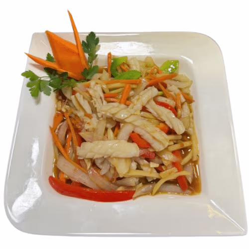 Tintenfisch nach Szechuan Art