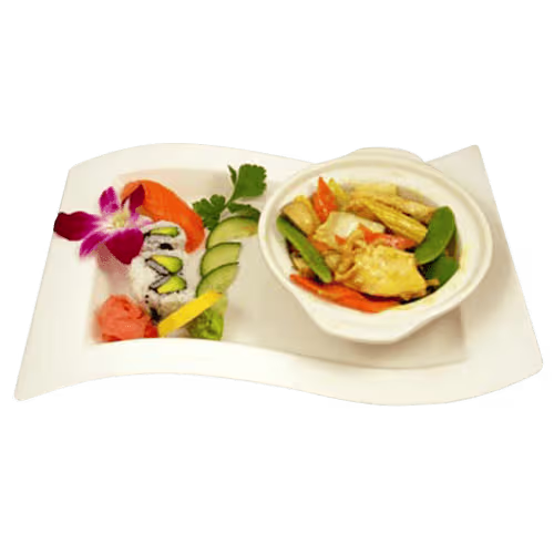 Thai Green Curry Chicken Menü (scharf)