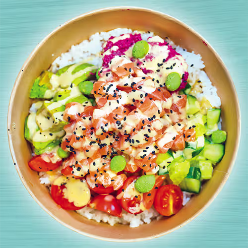 Trüffel Salmon Ponzu Bowl