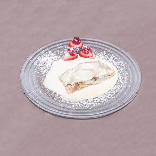 Wiener Apfelstrudel mit Vanillesauce