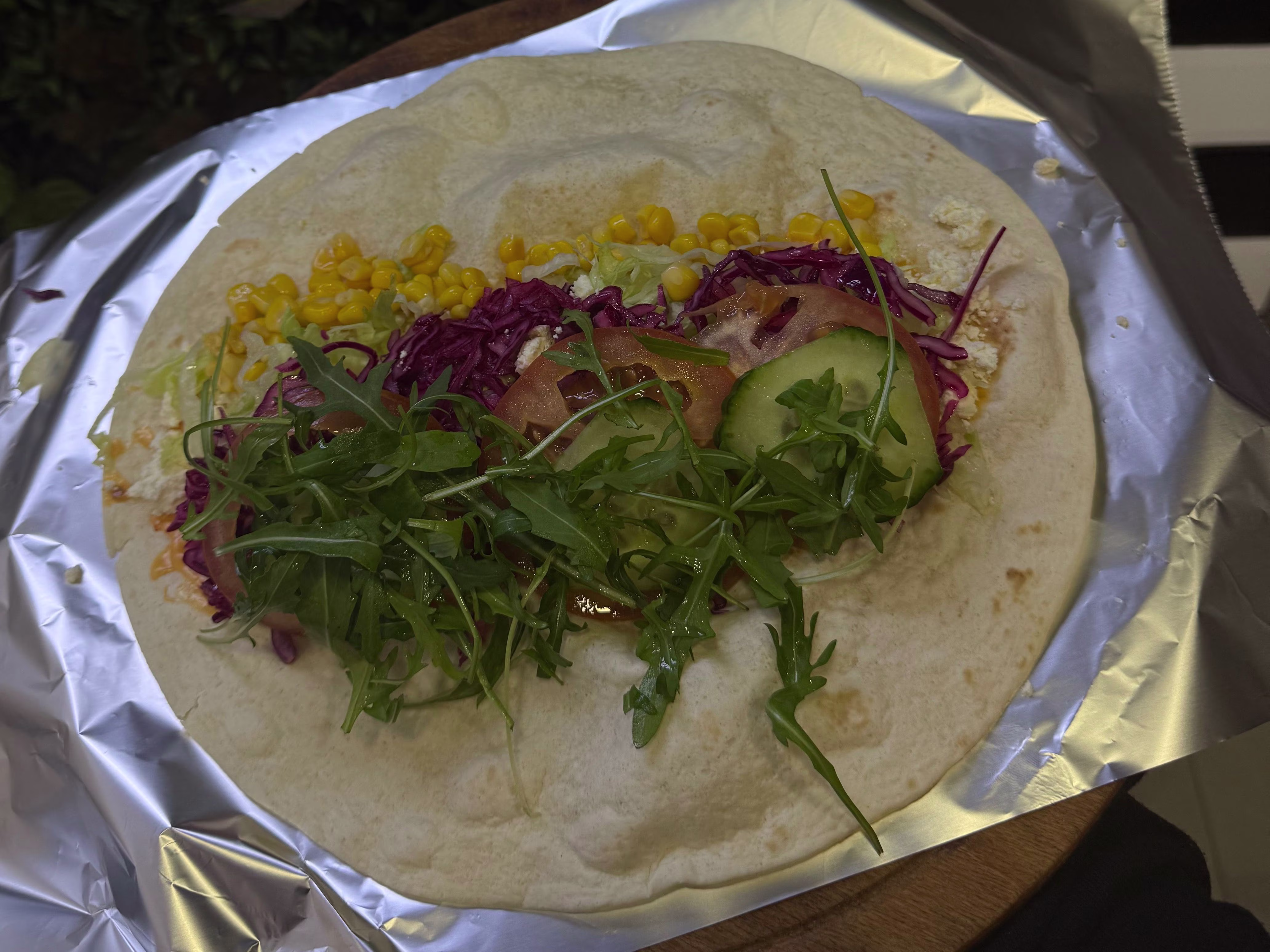 Vegetarischer Wrap