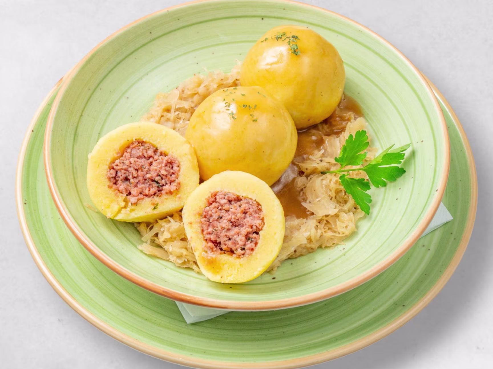 Fleischknödel Teller groß