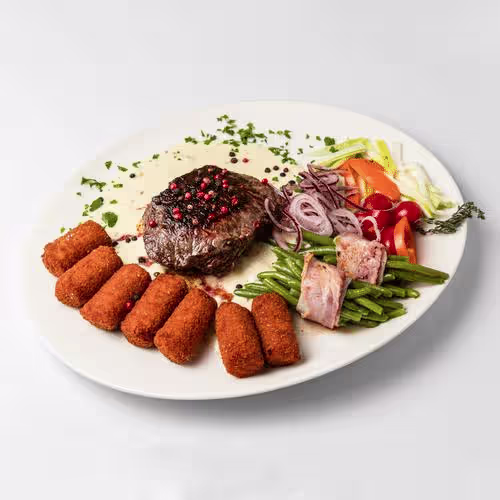 Rumpsteak in Pfeffersauce