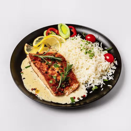 Gegrilltes Lachsfilet
