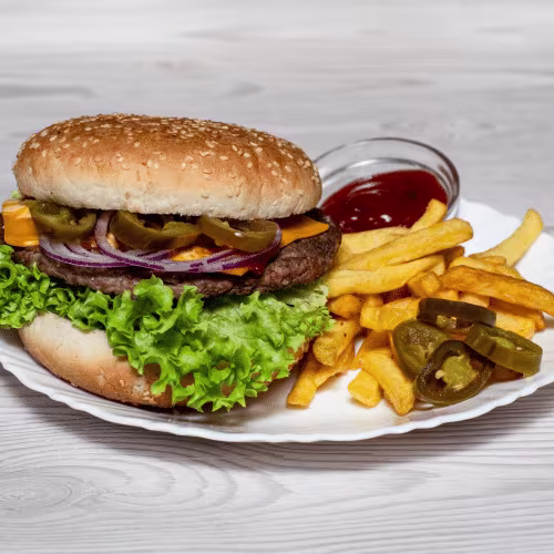 Chicago Bulls Burger (300g, scharf)