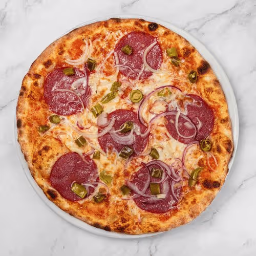 Pizza Spezial Diavolo (scharf)