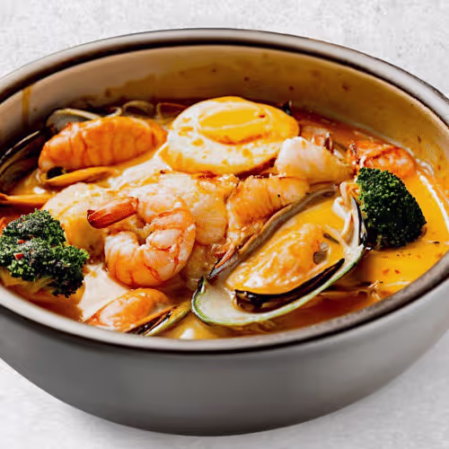 Meeresfrüchtesuppe (scharf)