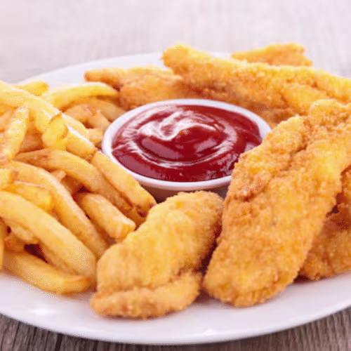 Chickenfrites mit Pommes