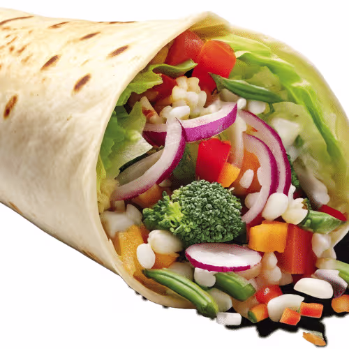 Veggie Dürüm Hausgemachter Wrap - Vegetarisch & Frisch