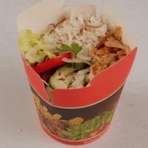Döner Box Gross - Mit Reis und Kebabfleisch