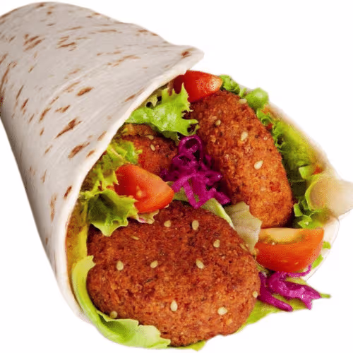 Falafel Mafiose in Hausgemachten Wrap
