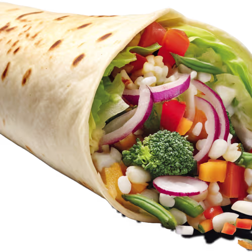 Veggie Dürüm Hawaii in Hausgemachten Wrap