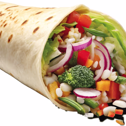 Veggie DÜRÜM Hausgemachter Wrap mit käse - Vegetarisch & Frisch