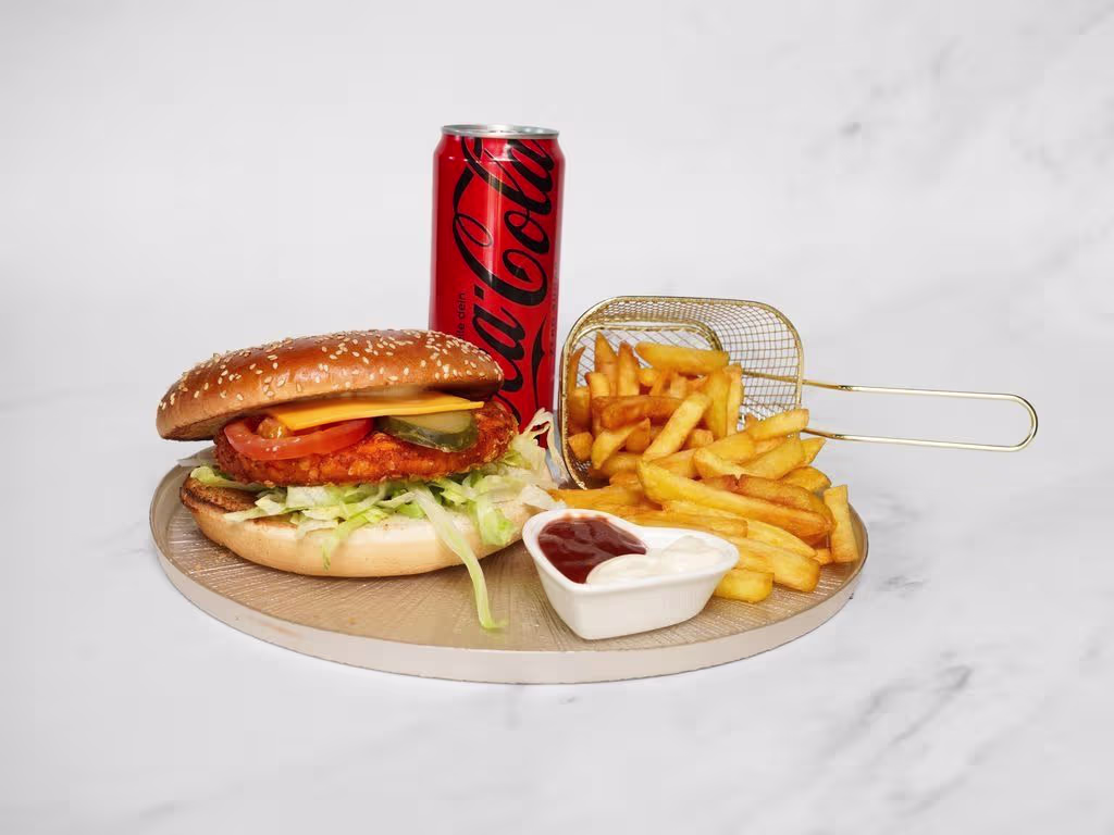 Crispy Chickenburger - 100g Menü