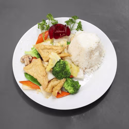 Wok Gemüse mit Tofu (vegetarisch)