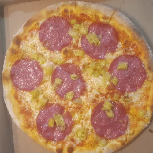 Pizza Peperoni e Salame (mild)