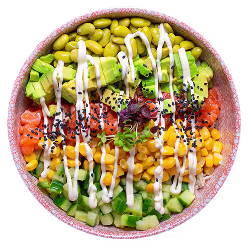 Truffle Salmon Poke Bowl