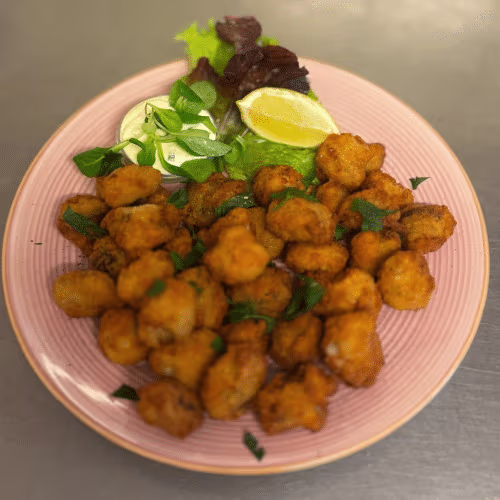 Gebackene Champignons