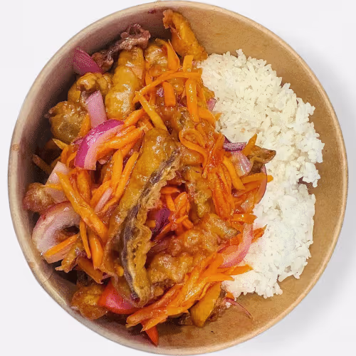 Gan Bian Lachs (süß sauer scharf)