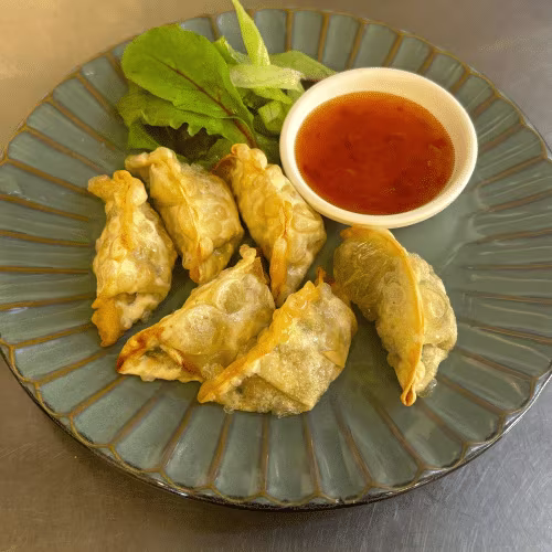 Koreanische Teigtaschen mit Gemüse (6 Stück)
