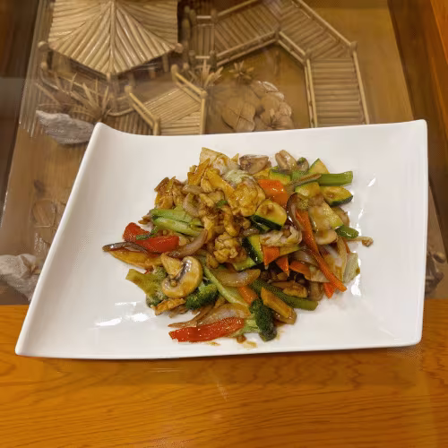 Hühnerfleisch mit Wok-Gemüse