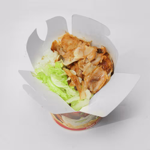Dönerbox Huhn mit Brot