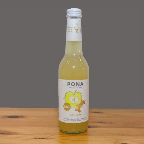 PONA Bio Apfel Ingwer sparkling juice 0,33l