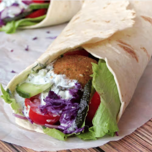 Falafel Wrap Vegan ,