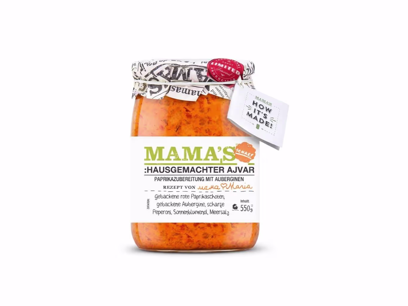 Mamas Ajvar (scharf, 550g)