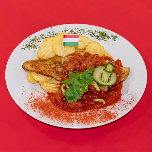 Zanderfilet nach Ungarischer-Art