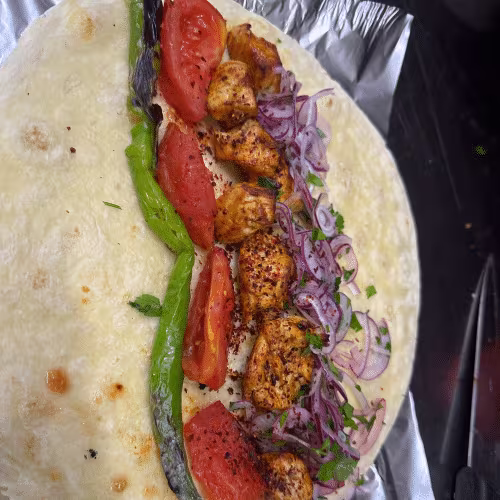 Hühnerspieß Wrap