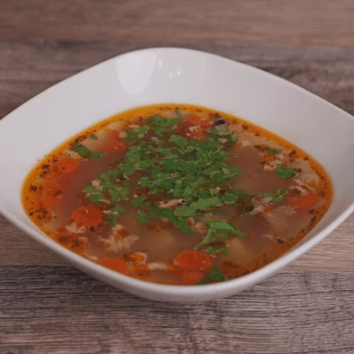 Lachs-Fischsuppe (Ucha)