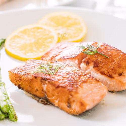 Gebackenes Lachssteak