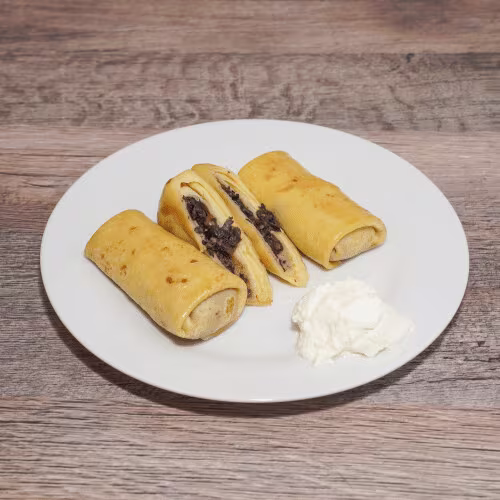 Pfannkuchen mit Pilzen (2 Stück)