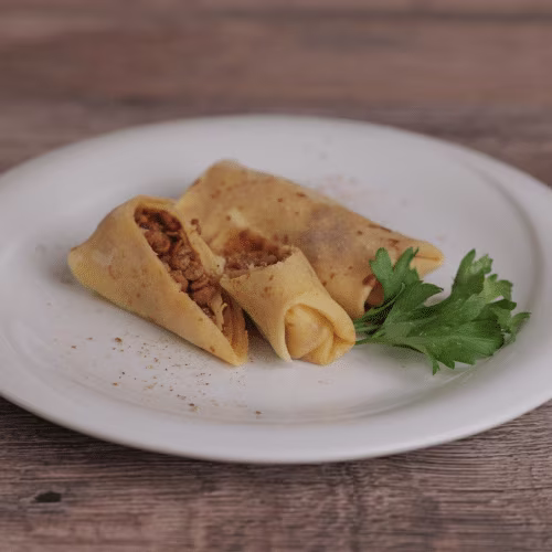 Soja-Hackfleisch-Pfannkuchen (3 Stück )