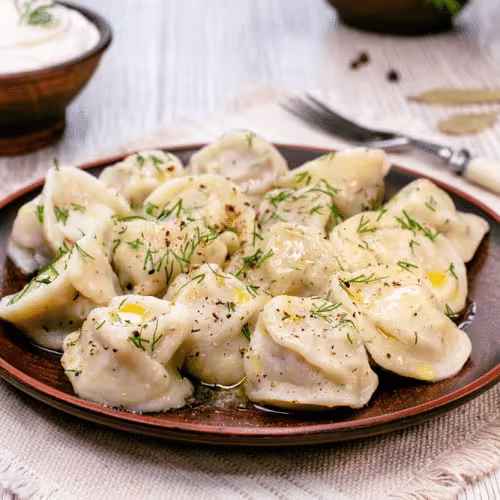 Pelmeni Drei Fleischsorten